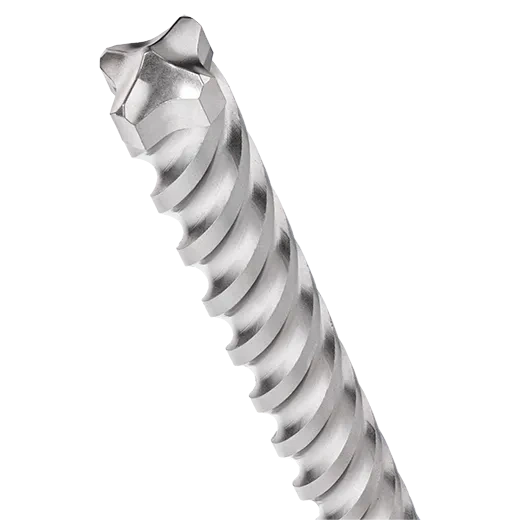 Broca SDS 1/2" de alto rendimiento con 4 cortadores para perforación rápida y precisa.